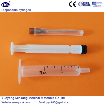 Устранимый стерильный шприц с иглой 2мл (ЕНК-ДС-067)
